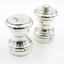 Cartier Sterling Silver Salt Shaker and Pepper Grinder Mill Set of 2 #S4424-5