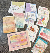 Mixed Lot of 16 Note Cards Greeting Cards For Crafting W/ Envelopes-Never USed