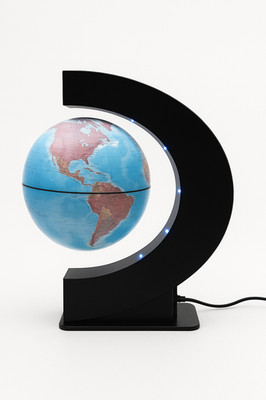Schwebender Globus 16cm   Schwebt Und Dreht Sich Mit LED-Bogen