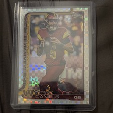 Topps 2024 Topps Chrome Jayden Daniels Commanders #295 Rookie Football Card