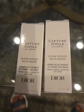 2 DIOR Capture Total Super Potent Rich Creme 5ml Sample New In Box