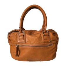 Borsa Pennyblack in pelle arancione cucitura visibile vedi foto segni penna all'interno