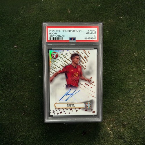 Rodri #PA-RO 2023 Topps Pristine Road to Euro 2024 Autograph card