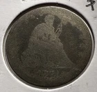 1874 Seated Liberty Quarter With Arrows 25C Silver U.S. Coin