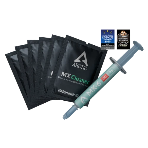 ARCTIC MX-6 (4 g, inkl. 6 MX Cleaner) Ultimate Performance Wärmeleitpaste CPU PC