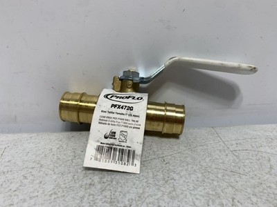 ProFlo PFX472G Ball Valve 1'' Brass PROPEX F1960 Lead-Free