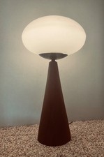 Vintage MCM Mid Century Mod Danish Wood Laurel 22 MUSHROOM LAMP #692