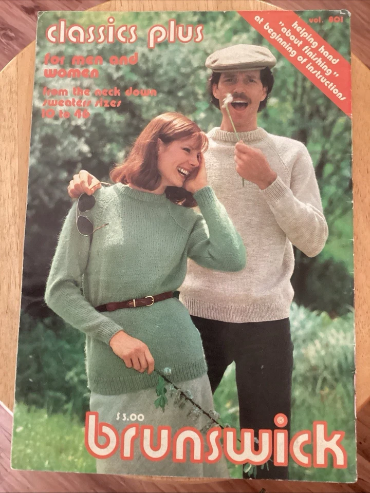 Brunswick Knitting Book 801 - Classics Plus - Men and Women - Size 10 to 46 - Image 2 of 4