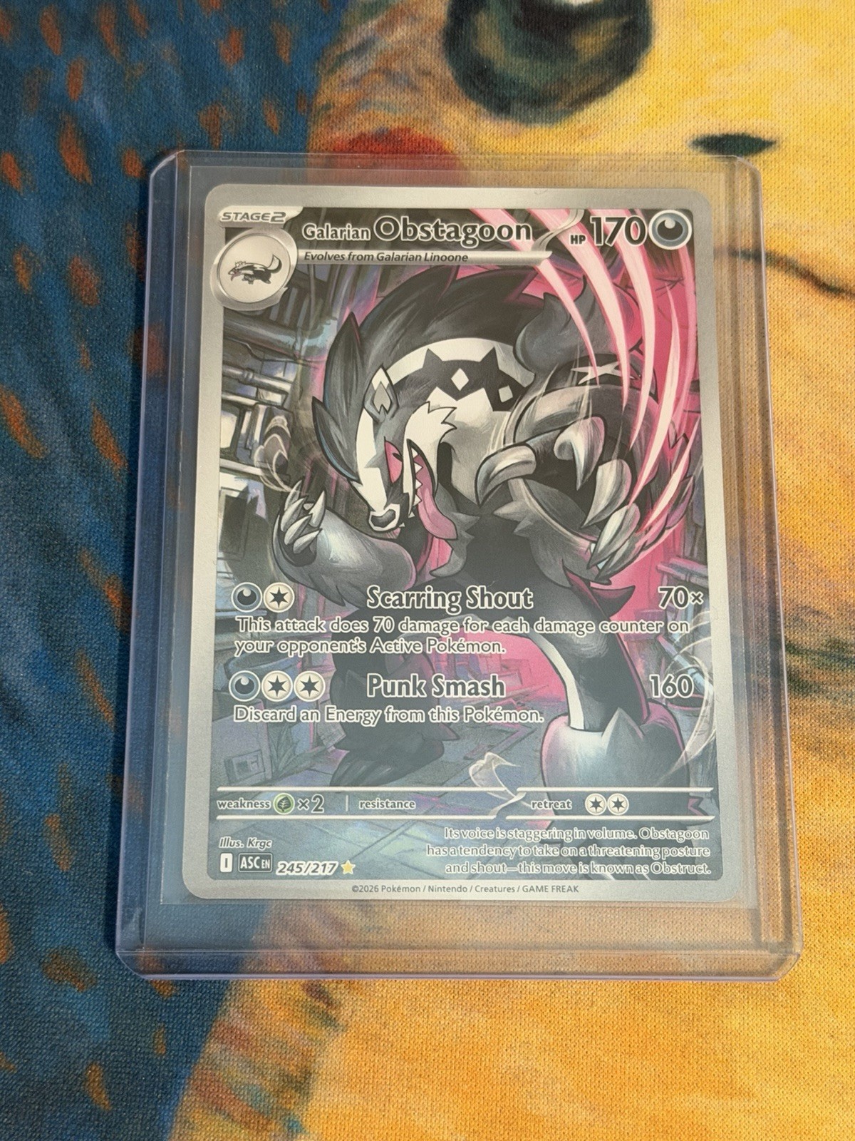 Galarian Obstagoon 245/217 Me: Ascended Heroes Holo