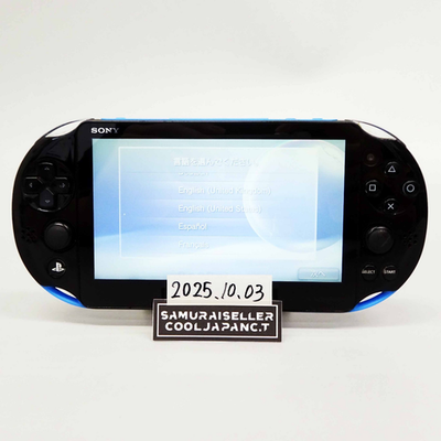Sony Playstation PS Vita Blue Black PCH-2000 Console only PSV Slim 