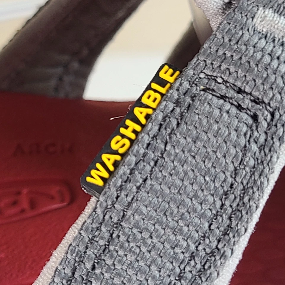 Keen Big Kids Seacamp II Gris/Rojo CNX niños talla 3Y Foto 3 de 4