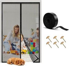 Magnetic Screen Door,Screen Door Mesh,Heavy Duty Curtain Keeps Bugs Out, Pet and