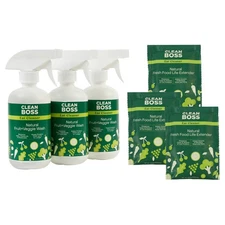 JOY Clean Boss Eat Cleaner Fruit & Veggie Natural Wash & Preserver 6-piece Set
