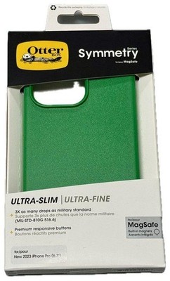 OtterBox Symmetry MagSafe Hülle iPhone 15 Pro Max Grün Stoßfest & Schlank
