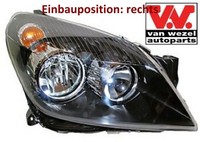 VAN Wezel 3745962 Hauptscheinwerfer Rechts Scheinwerfer Frontscheinwerfer