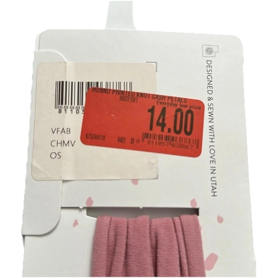 Diadema de nailon con lazo de terciopelo malva frambuesa Baby Bling nueva con etiquetas Foto 4 de 4