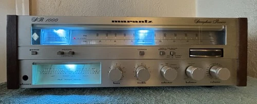 Vintage Marantz SR-1000 Stereo Receiver-Lamp Upgrade-Working Condition-Free Ship
