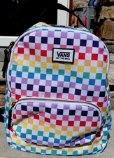 VANS OFF The WALL Womens Mini Backpack Purse Multicolor Canvas Bag NEW