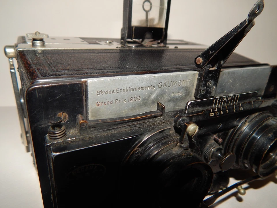 Appareil photo GAUMONT stéréo spidos Decaux 1900 saphir Boyer 16.3 - Photo 3/4