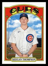 Keegan Thompson 2021 Topps Heritage #588 Chicago Cubs Rookie RC *029