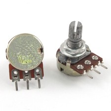 1M Ohm Single Linear Taper 3 Pins Rotary Potentiometers Pots 5 Pc