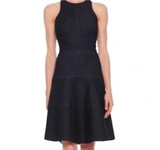 Banana Republic Sleeveless A-Line Dark Indigo Denim Dress Size 6P