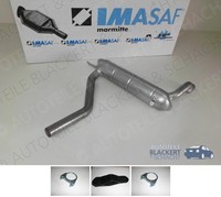 Imasaf Auspuff Mitteltopf + Anbauteile für Lancia Flavia Coupe 1.5 1963-1968