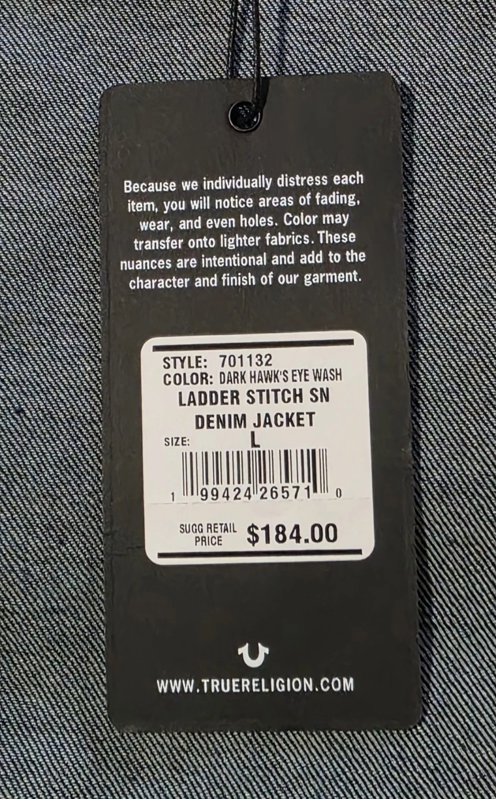 New True religion - Ladder Stitch Denim Jacket - product detail image 5