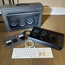 Blackmagic DaVinci Resolve Speed Editor/Micro Color Panel/Apple Magic Keyboard