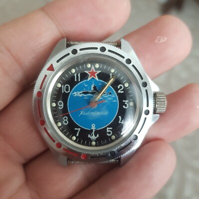Vintage Watch Vostok Komandirskie Submarine USSR Russia UK