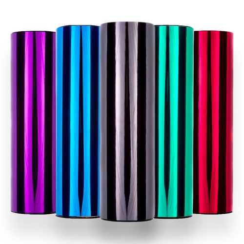 Mirror Chrome Vinyl Wrap Self Adhesive Silver Gold Black Red Blue Green Purple