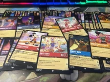 Disney Lorcana Cards 100  Bulk  Mixed Card Lot TCG Chapter 1-10 C/UC/R/ FOILS