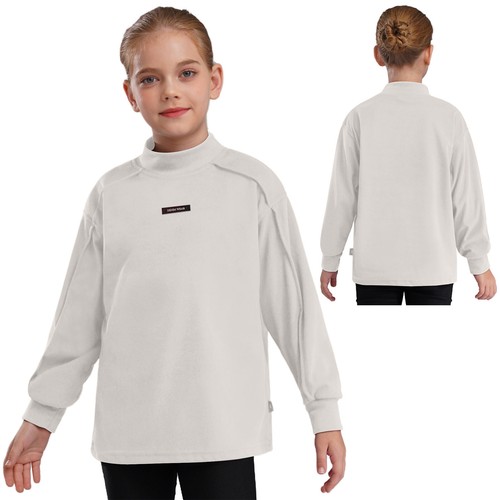 Kids Girls Sweatshirt School Slothes Tops Spring Pullover Climbing Warm Camping - Picture 19 of 44