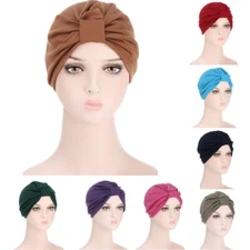 Indian Muslim Women Turban Hijab Inner Cap Hair Loss Bonnet Hat Wrap Headscarf