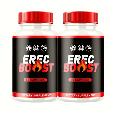 2-Pack Erecboost Capsules   Erec Boost for Overall Health & Energy -120 Capsules