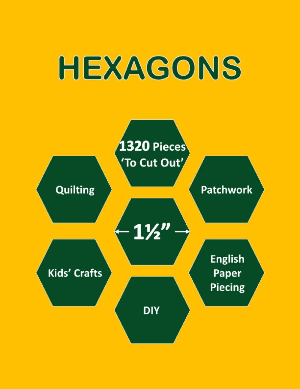 SewerMate 1 1/2" Hexagons: 1 1/2 Inch Hexagon Paper Templates for Qu (Tascabile)