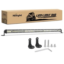 Nilight Slim LED Light Bar 31 Inch 78LED Single Row Spot Flood Combo Fog Light