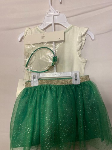 NWT Max Studios Girls Size 5/6 St Patricks Day Skirt Top Outfit HeadBand New - Picture 2 of 4