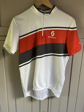 Scott Classic 10 men's cycle jersey | White/Red/Grey | Medium |
