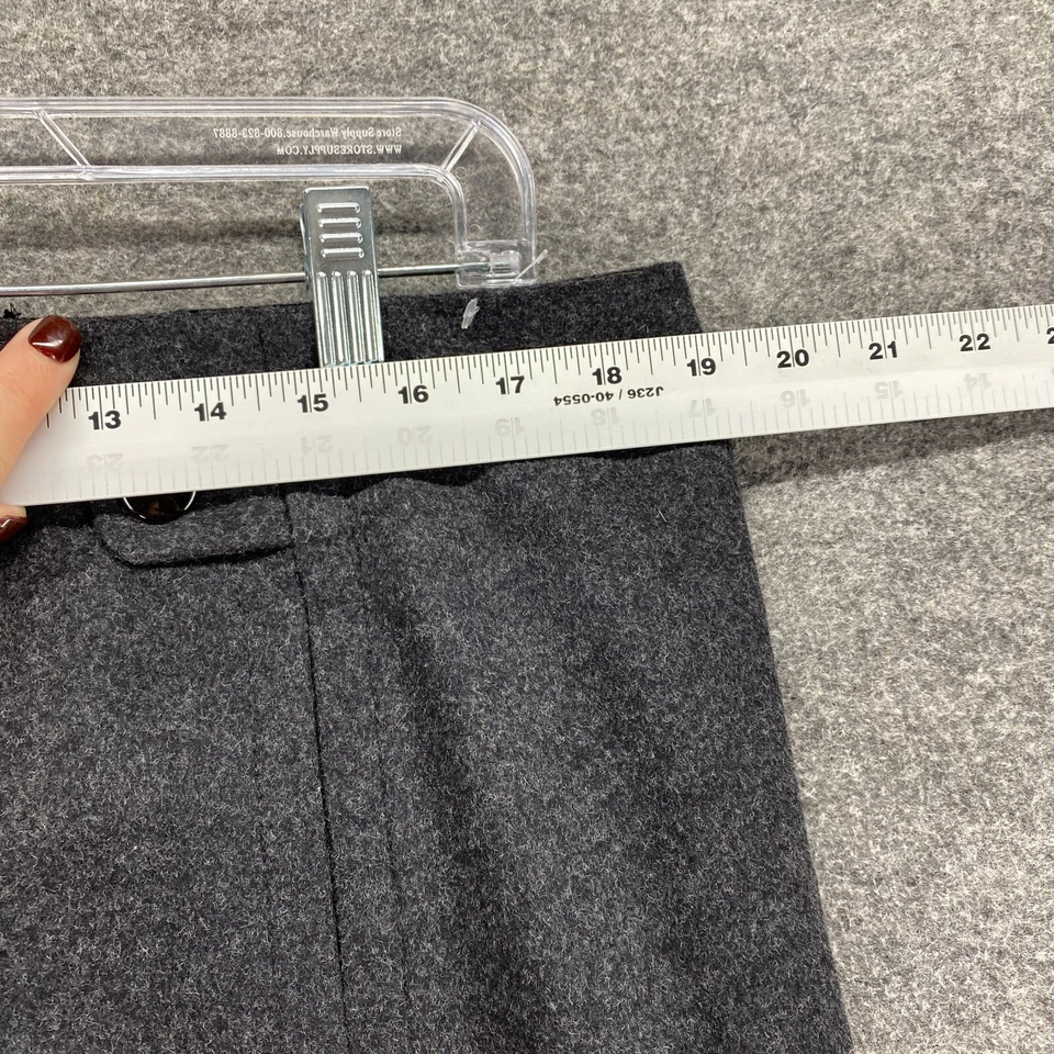 J. Crew Skirt Women 12 Gray A-Line Short Zipper Wool Lined Mid Rise Casual Solid - Image 3 of 4
