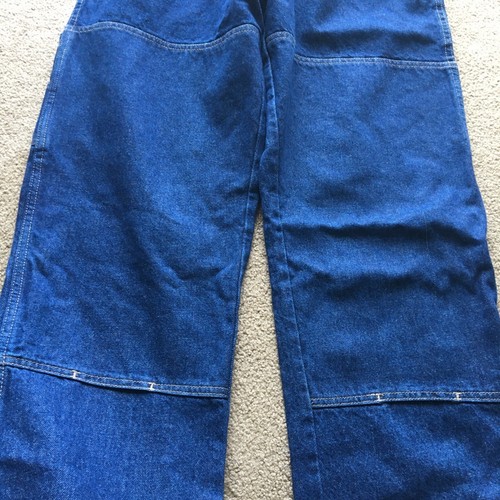 Dickies Reinforced Knees Jeans 38x32 Heavy Denim Work Painter Dark Wash COTTON - Picture 5 of 9