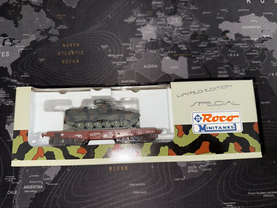Wagon Roco Minitanks HO 818 Transport D'engins Militaires - Édition Limitée - Neuf