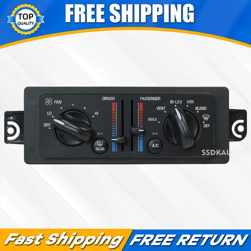 Unidad de control de clima doble aire acondicionado calentador Buick Century 1999-04 10308120 10447470 - Imagen 1 de 12