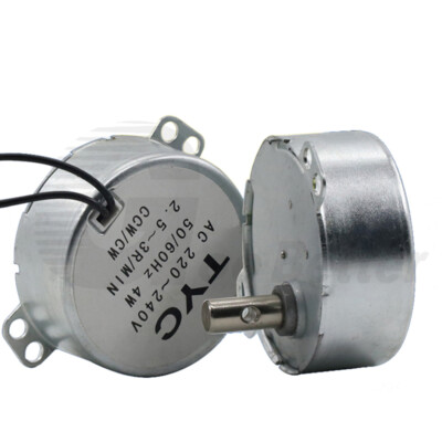 4W AC 220V Mini Leise Synchronmotor Wechselstrom Motor CW/CCW 2,5/5/10/20/30 RPM