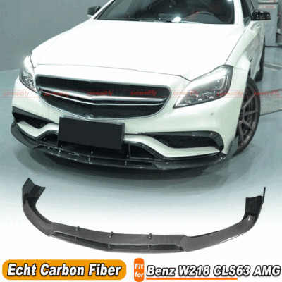 Passt für Benz W218 CLS63AMG Carbon Frontlippe Frontansatz Spoiler Schwert Lippe