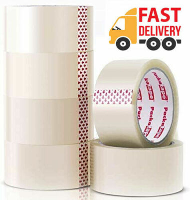 KLAR PAKET PACKBAND KARTON VERSIEGELUNG VERPACKUNG SELLOTAPE 48MM X 66M