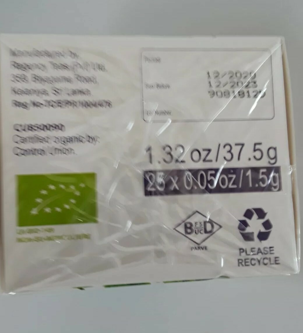 Hyleys USDA Organic green tea Green Moroccan Mint  25 tea bags  Best by 12/23