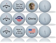 Personalized Callaway Chrome Soft Golf Balls 12 pack - Refinished