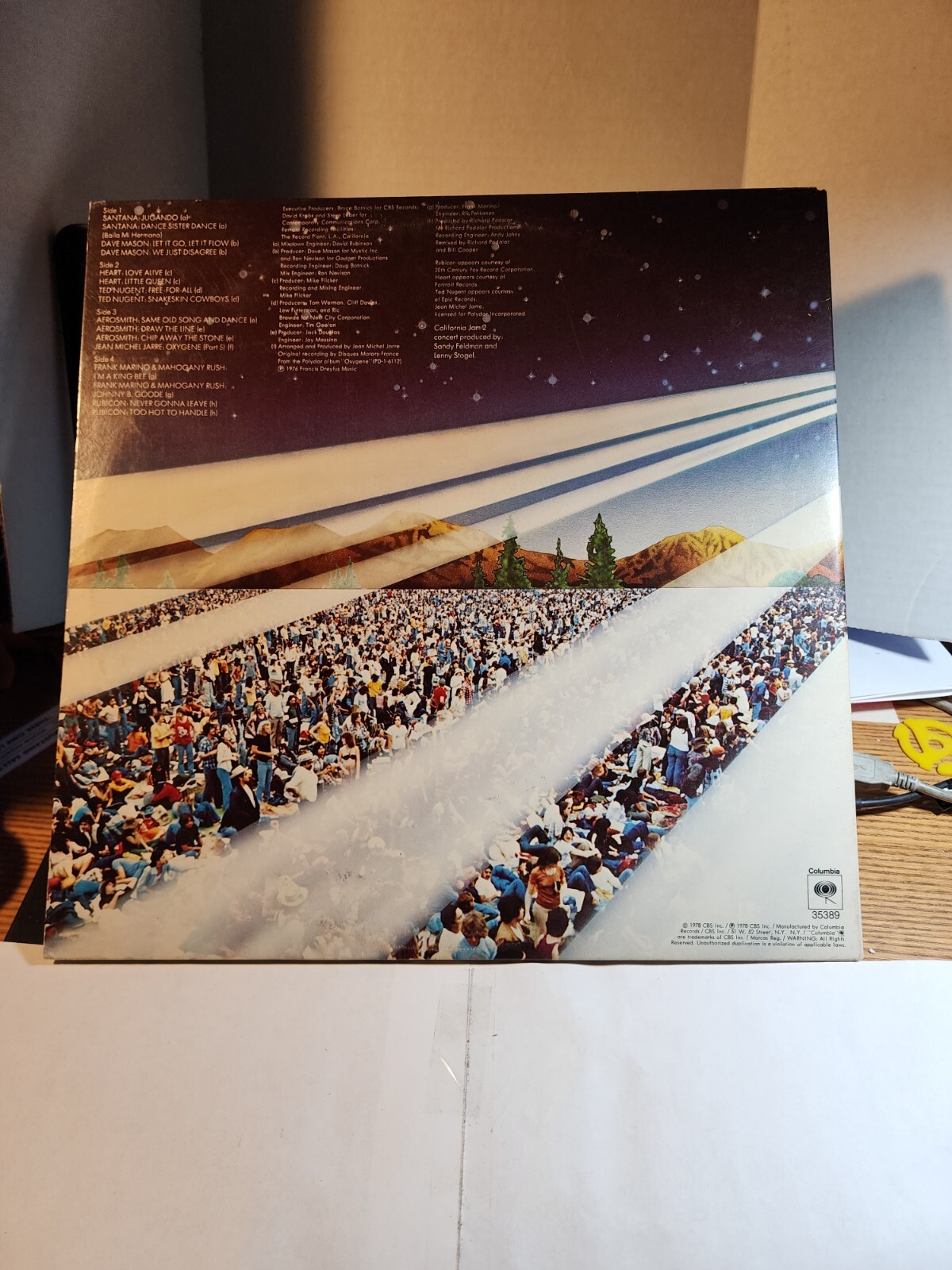 California Jam 2 Columbia ‎ PC2 35389 / 2LP Gatefold VG+/EX R32 eBay