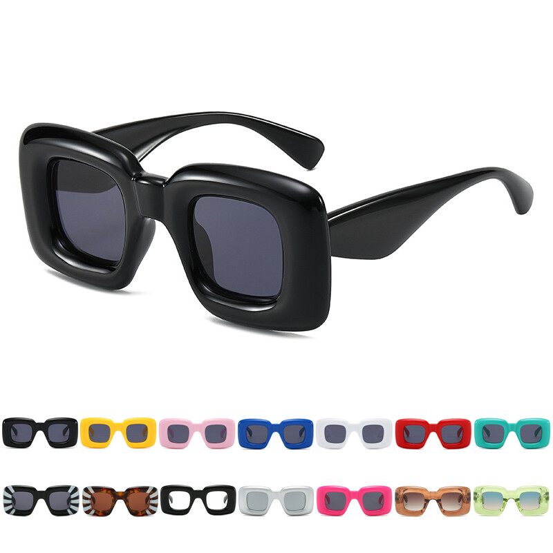Cute Inflated Sunglasses Trendy Chunky Glasses Retro Thick  display picture 2